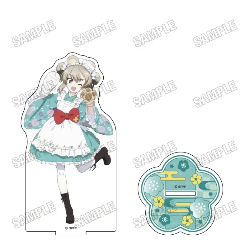 GIRLS und PANZER Anime Miho Orange Assam Alice Darjeeling Character Acrylic Stand Doll Anime Figure Model Cosplay Toy For Gift