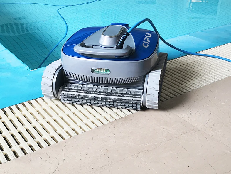 Robot aspirador automático azul para piscina, nuevo estilo, venta de fábrica, precio al por mayor, alta calidad