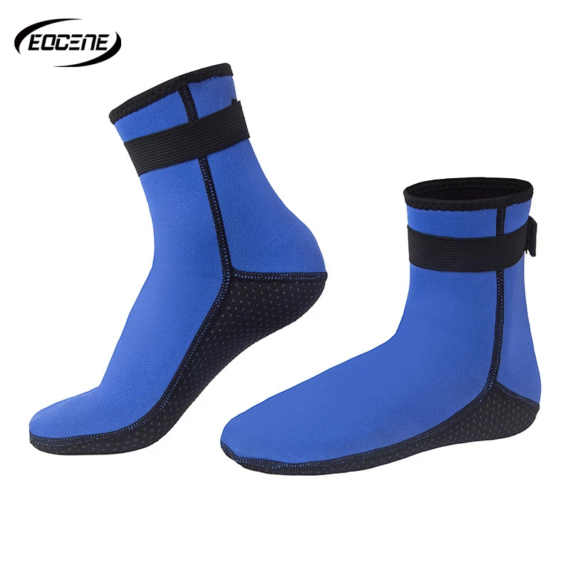 EOCENE 3MM Thermal Neoprene Wetsuit Socks | Non-slip Abrasion-proof Long Water Socks Ideal Snorkeling Deep Diving Beach Swimming