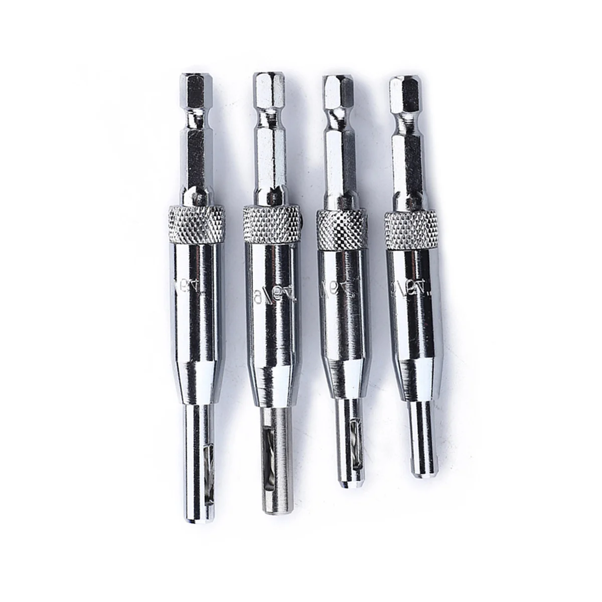 4Pcs Door Hinge Drill Bits Accurate Positioning for Woodworking Hardware Drilling DIY Professional Hole Set Door Hinge Drill Bit