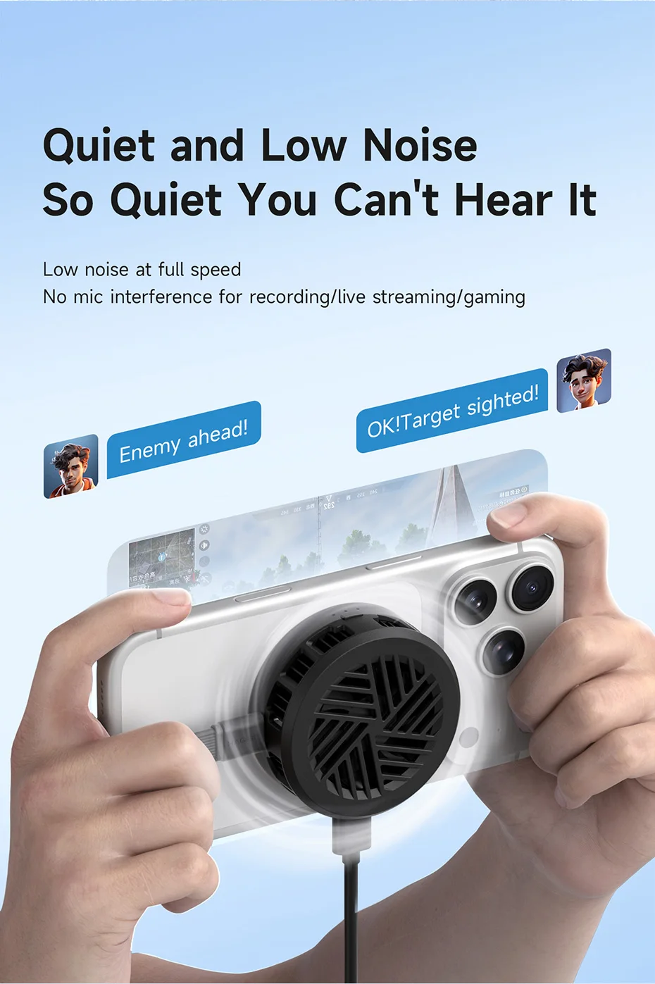 Hagibis Smartphone Cooling Fan Magnetic KH10