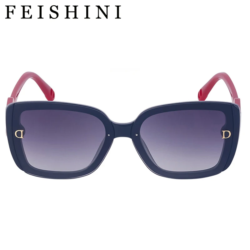 

Feishini Star Quality Women Sunglasses Original Brand Design UV400 Luxury Fashion Vintage Trendy Narrow Eyewear UV Protection