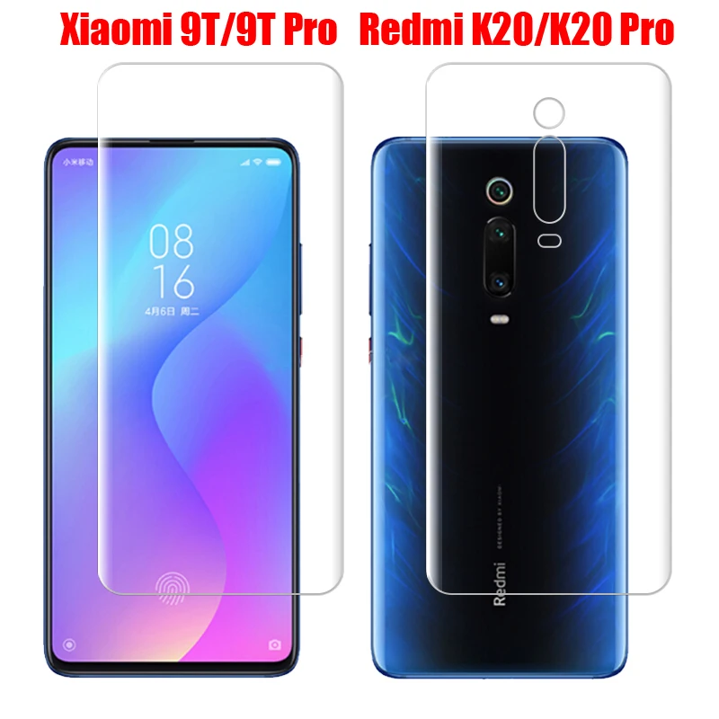 3PCS Matte Hydrogel Film for Xiaomi Mi 9T Pro Screen Protector for Redmi K20 Pro Front and Back Protector Film Not Glass