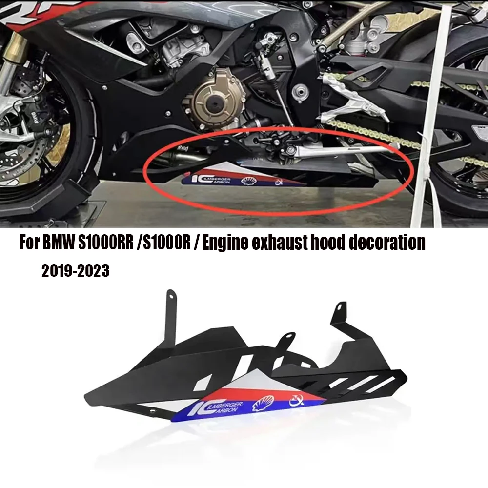 

For BMW S1000RR S1000R 2019 2020 2021 2022 2023 Exhaust Protection Motorcycle Exhaust Car Cover Bellypan Bottom protection