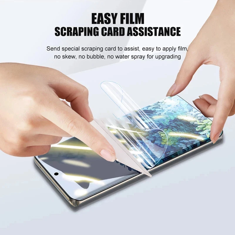 HD Hydrogel Film For Samsung Galaxy S24 S23 S22 S21 S20 Ultra Plus Screen Protector Note 20 10 9 S10 Lite FE A55 A35 A54 A15 5G