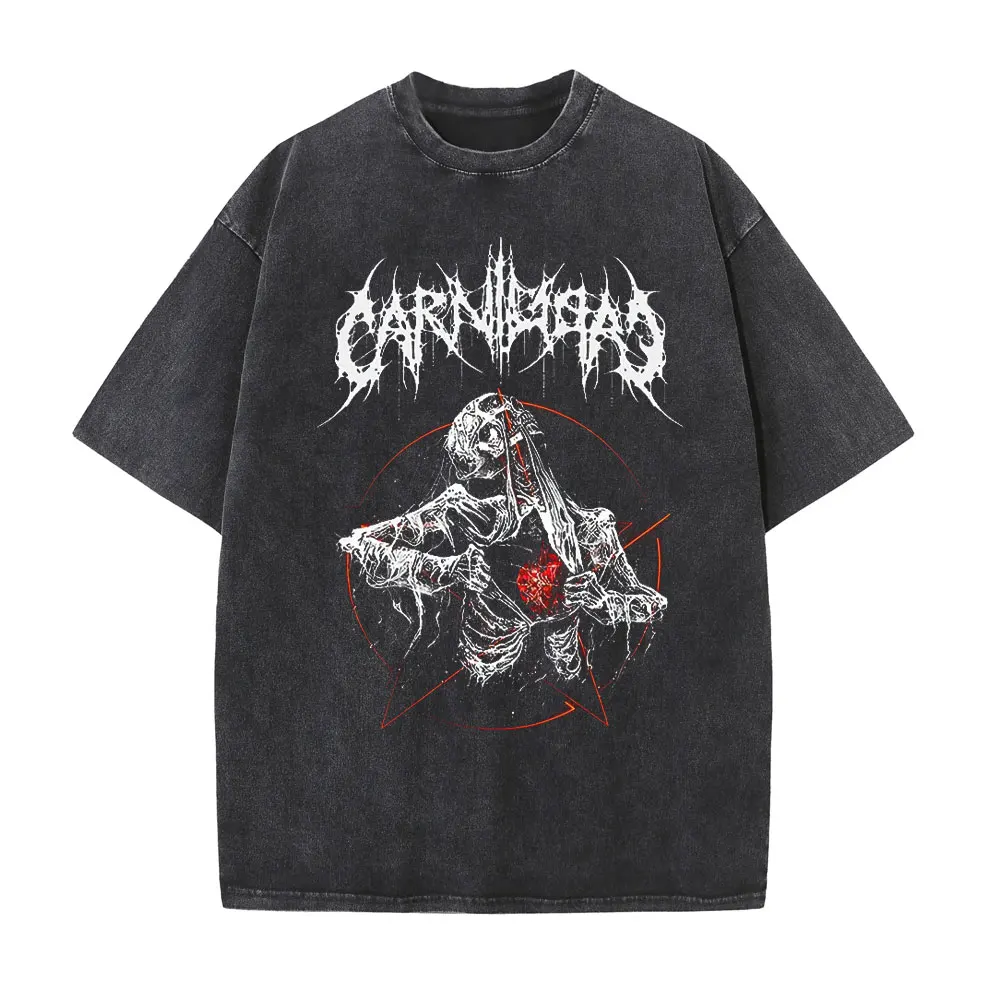 

Brand T Shirt Y2K Top Harajuku Summer Oversized T-shirt Female Retro Korean Style Black Demon Punk Gothic Anime Print Clothes