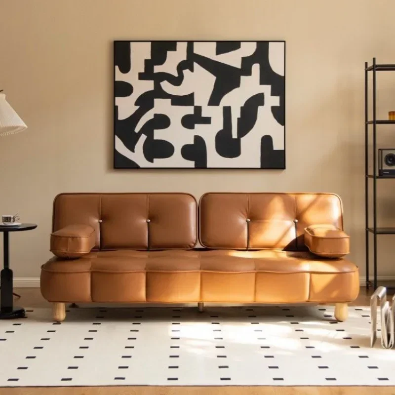 Y Design Cookie Fabrics Sofa Bed Double Nordic Living Room Folding Sitting and Lying Dual-Use Multi-Functional Small Apartment