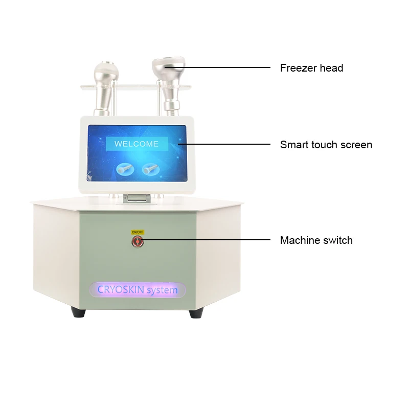 Sistema de choque térmico de crioterapia, dispositivo de belleza para reducción de grasa, máquina para adelgazar el cuerpo