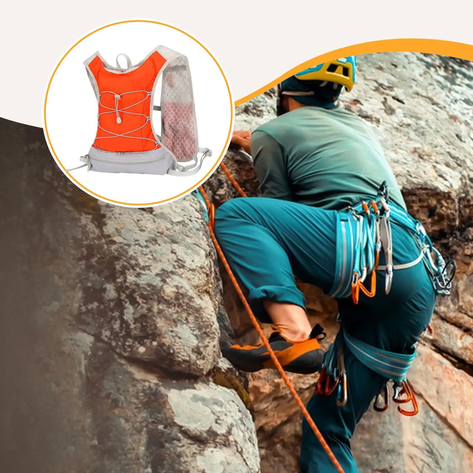 

Hydration Vest Backpack Sport Bag for Jogging Marathoner Mountaineering