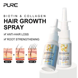 Purc Biotine Haarbehandeling Spray Verbetert De Hoofdhuid Omgeving Versterken Haarwortels Collageen Etherische Olie Haarserumproducten