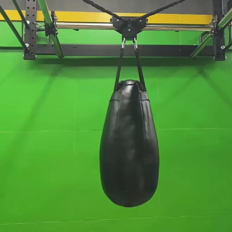 Heavy Leather PU PVC Filled Hanging Punching Bag Pear Boxing Sandbag with Used Fabric for Training