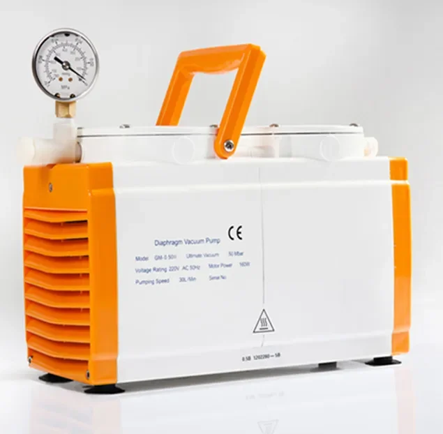 

Factory Supply Lab Portable Diaphragm Vacuum Pump GM-0.5B 30L/min for Lab Rotary Evaporator and Autoclave