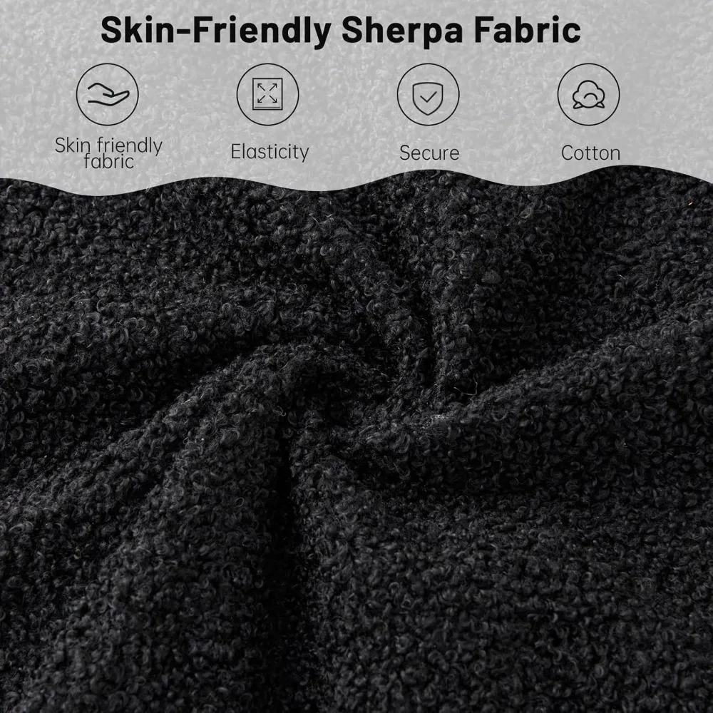 كرسي Boucle Accent لغرفة المعيشة، كرسي قراءة منجد مع مسند ظهر مرتفع، كرسي بذراعين معنقدة بزر مجنح f