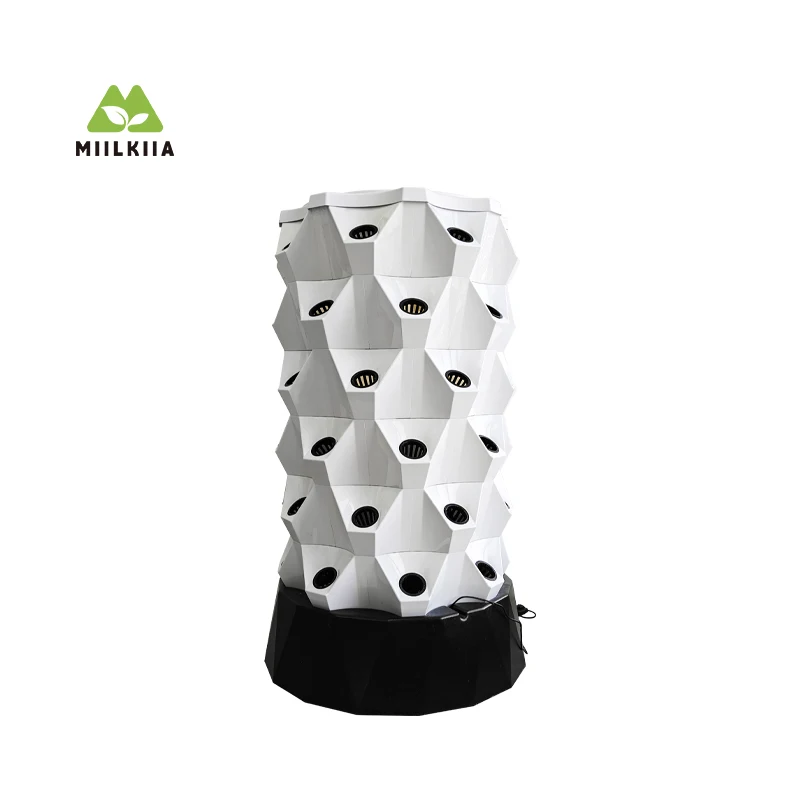 6， 8，10  Layers customized Farm Greenhouse Hydroponic Growing System Vertical Pineapple Tower for Vegetables