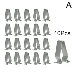 10pcs Car Door Strip Lining Metal Fastener Clips for VOLKSWAGEN Seat Car Trunk Tailgate Retainer Clamps