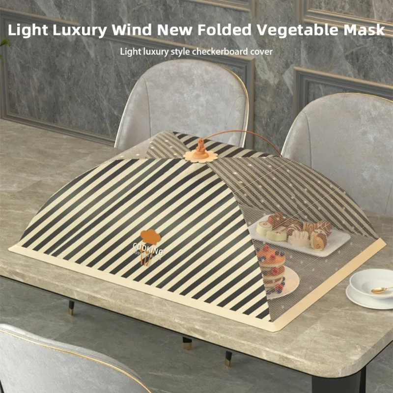 

Портативные складные сетчатые чехлы-зонтики для еды, дышащие, от комаров, для овощей и фруктов, кухонные гаджеты и аксессуары