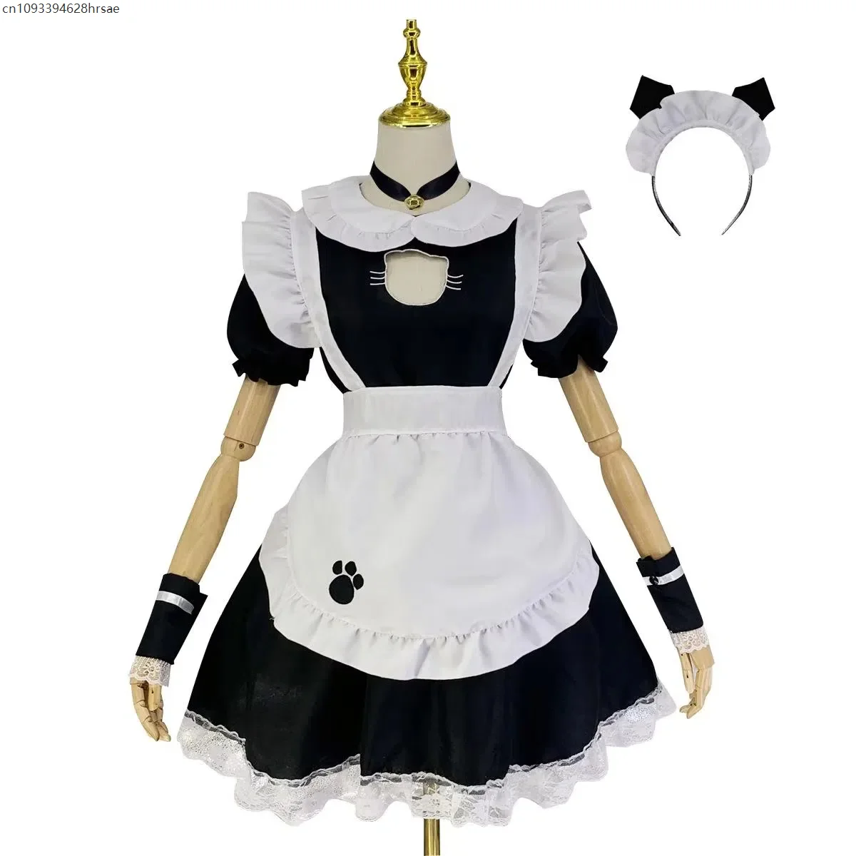 

2025 Maid Dresses Costume Sexy Lolita Anime Cat Servant Cosplay Costume Women Black Dress Halloween Party Clothing