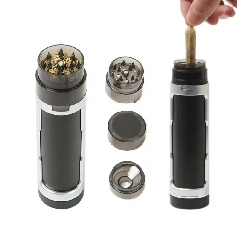 New Manual Tobacco Grinder Multi-Purpose Double Tube Grinder Portable Herb Crusher Smoking Accessories Gadgets