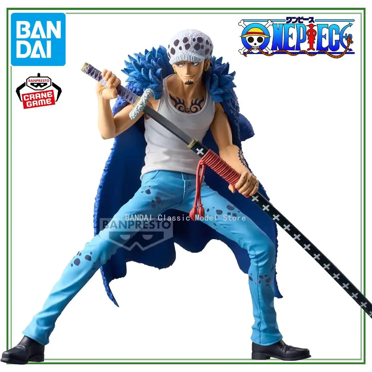 100% In Stock Original Banpresto One Piece Grandista Trafalgar D Water Law Figure Anime One Piece Model Genuine Boxed Toy