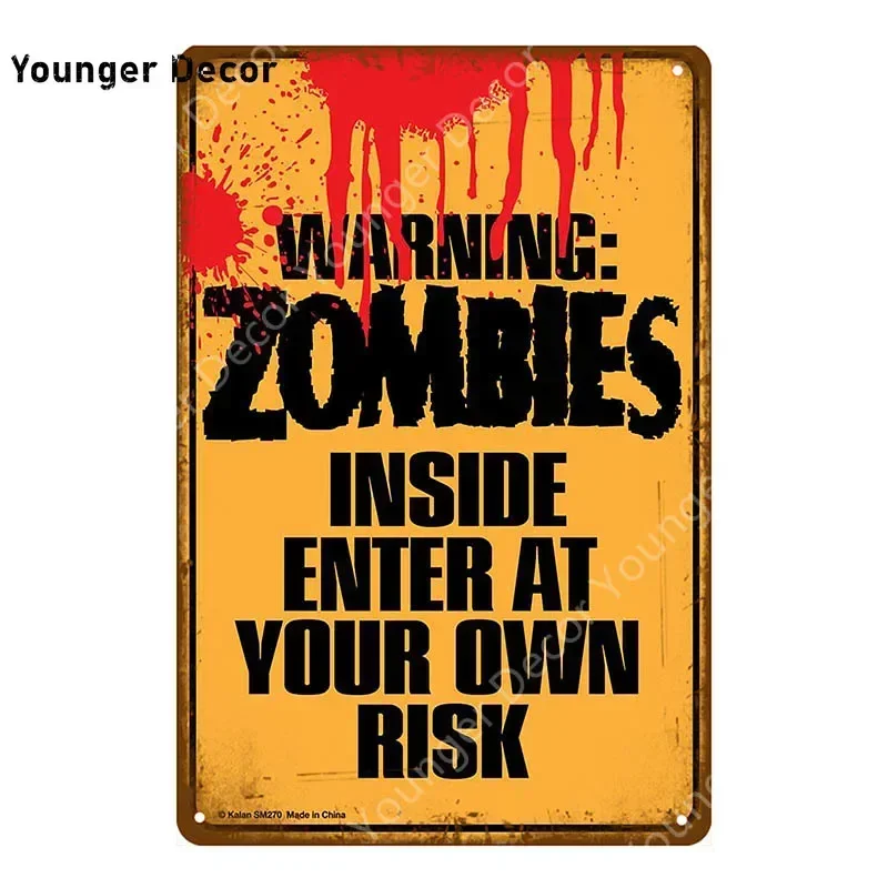 تحذير غيبوبة أمام لوحة خطر إبقاء معدن القصدير تسجيل Vintage ملصق جدار الفن اللوحة اللوحة بار حانة نادي ديكور المنزل YI-016 #3