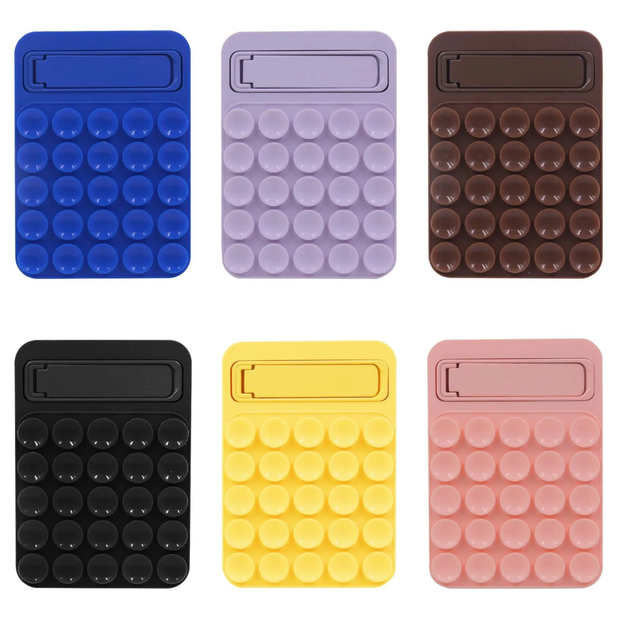 8.5*5.8*0.5cm Foldable Adhesive Smartphones Accessory Silicone Suction Phone Mount Mirror Shower Phone Holder For Selfies＆Videos