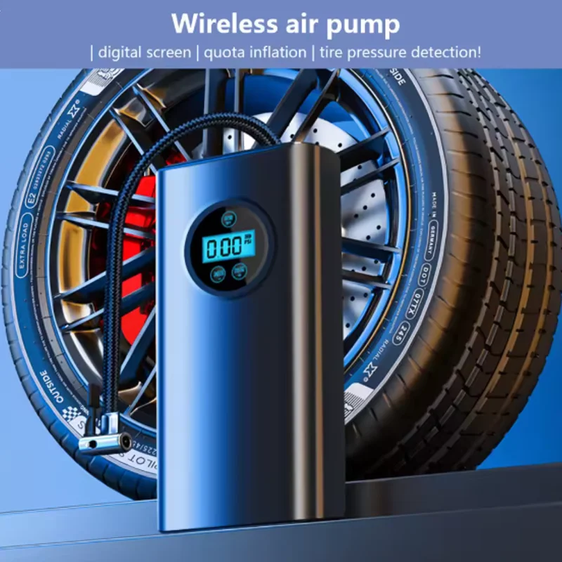 

Портативный беспроводной автомобильный воздушный компрессор, воздушный насос, электрический насос для накачивания шин для мотоцикла, велосипеда, автоматические шины, мотоциклетный мяч