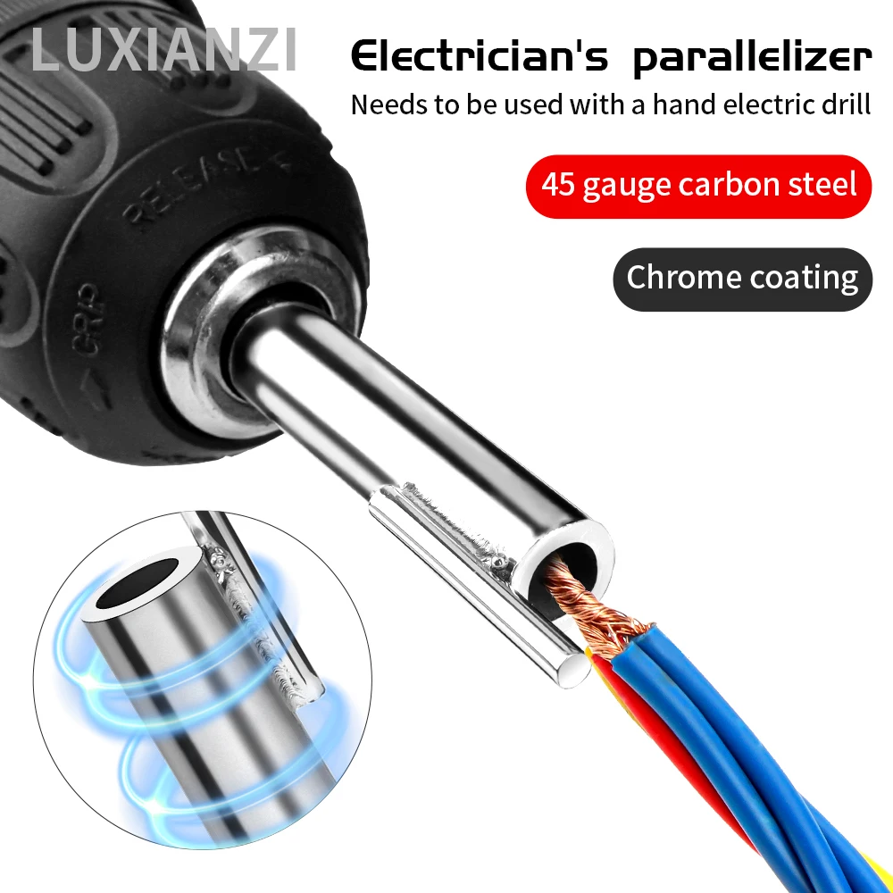 LUXIANZI 1pc Wire Connector For Electrician Quickly Wire Twister Power Drill Drivers Automatic Parallelizer Wire Twisting Tool