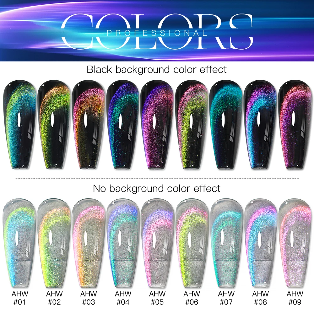 AS 15ML véritable Double lumière chat vernis Gel magnétique 12D paillettes scintillantes Semi Permanent tremper Nail Art vernis Gel besoin noir