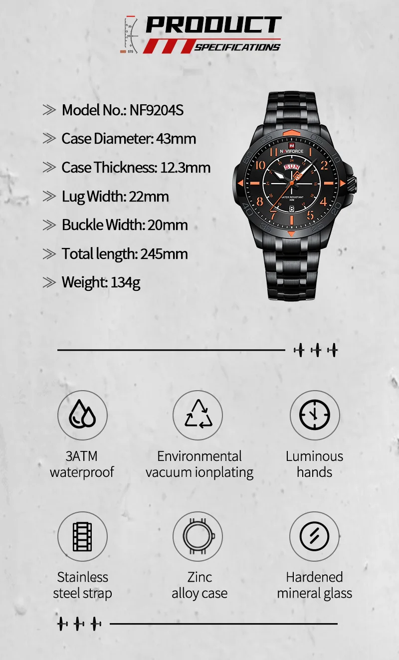 NAVIFORCE New Fashion Watches for Men Casual Sport Multifunction Date Waterproof Quartz Wrist watch Male Good Quality Clock Gift