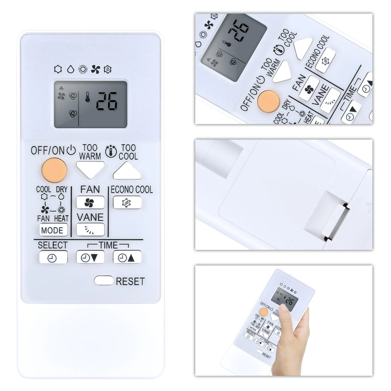 New RH18A Remote Control For Mitsubishi Electric Air Conditioner MSZ-HR50VF