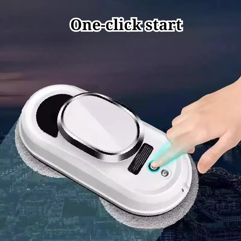 التلقائي المنزلية الكهربائية مُنظف نوافذ قوة الامتزاز القوية إزالة التلوث العميق التحكم عن بعد نافذة غسالة روبوت