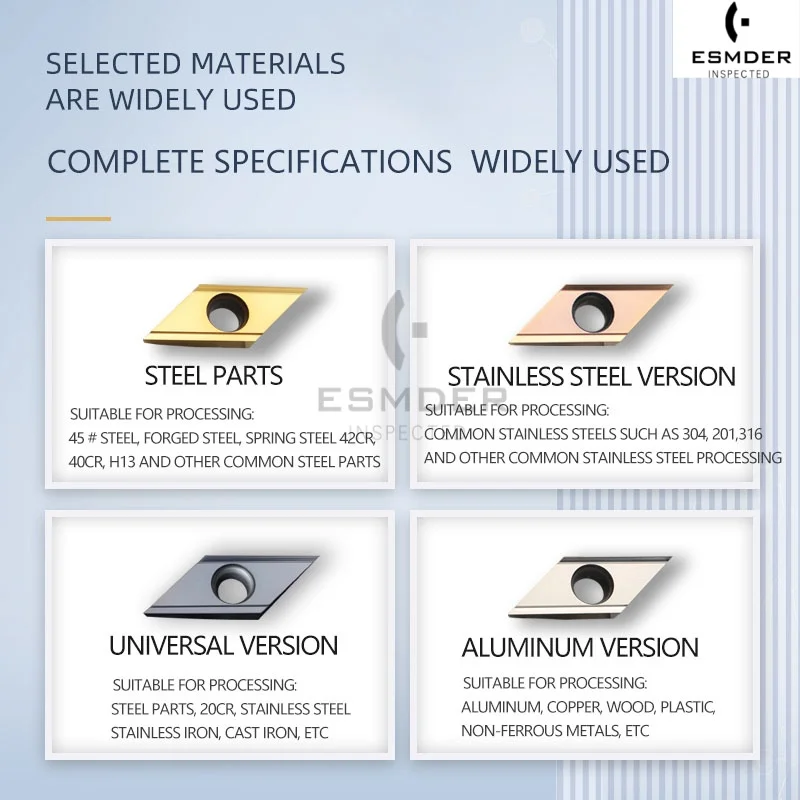 XCET 310404   XCET 170404   Insertos de carburo, cuchillas de biselado de bordes largos, torno CNC, herramientas de torneado de Metal para acero inoxidable/aluminio