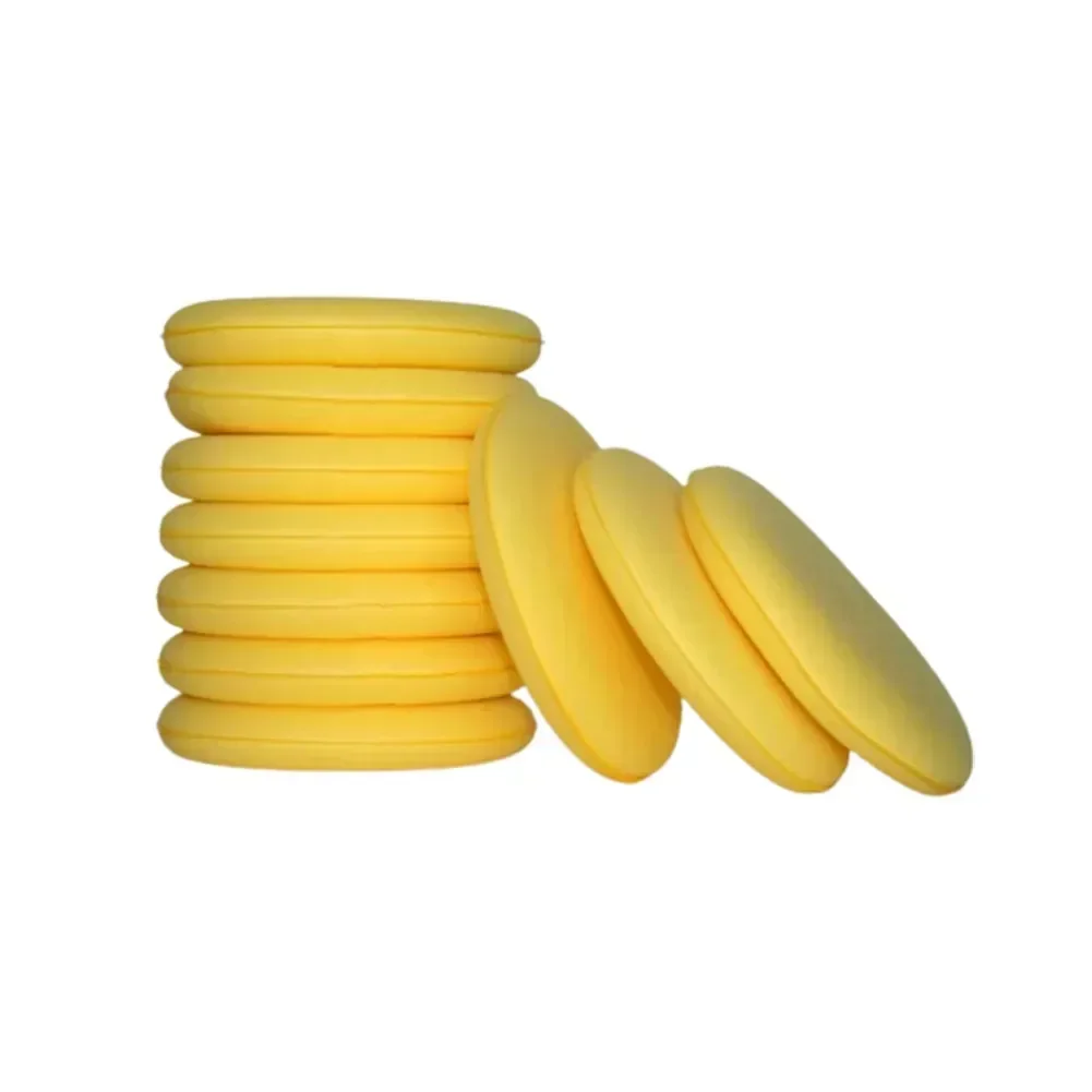 

Carhome 10 шт. 5-дюймовые мягкие поролоновые губки для автомобиля, автовосковая полировка, пенопластовая губка, мягкая восковая губка, уход за краской автомобиля, чистка, полезная