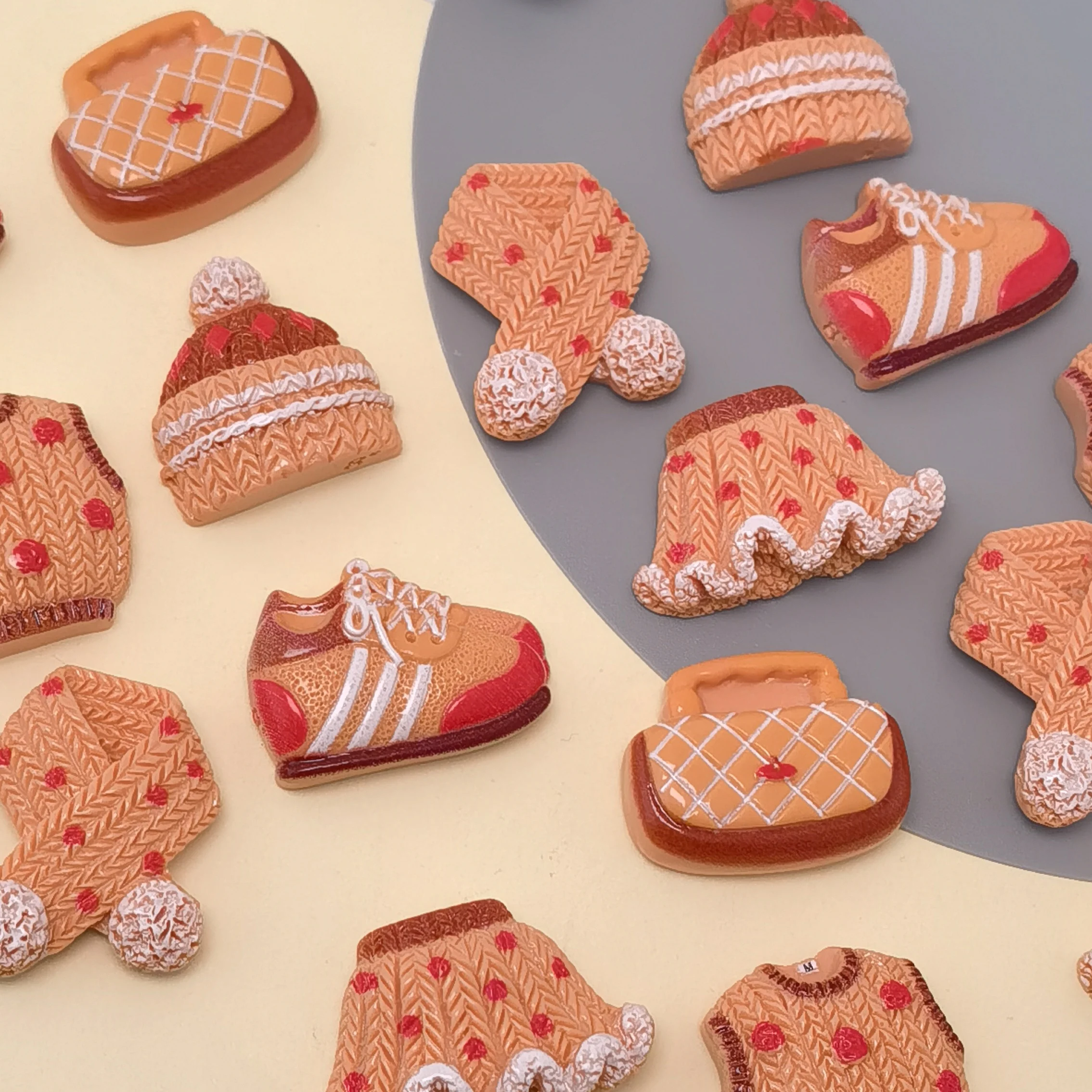 الراتنج قبعة تنورة وشاح سترة الأحذية كابوشون مسطح لتقوم بها بنفسك دمية هيرباند سجل القصاصات الملابس إكسسوارات أحذية #4