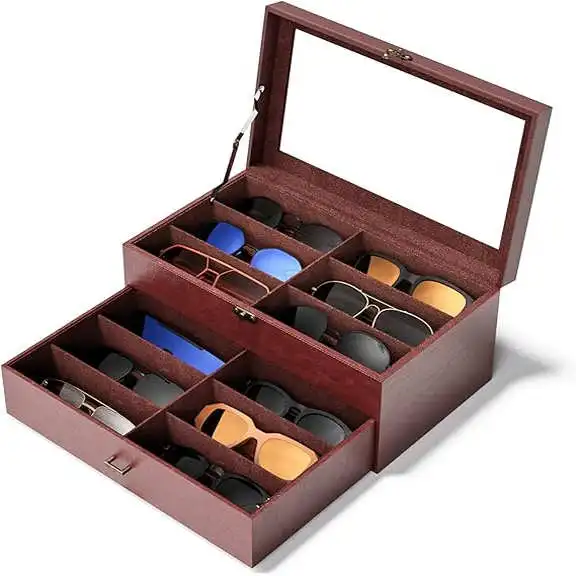 large-capacity-multi-layer-dreamland-eyeglass-storage-box-watch-jewelry-display-organizer-case-for-home-use-brown-series