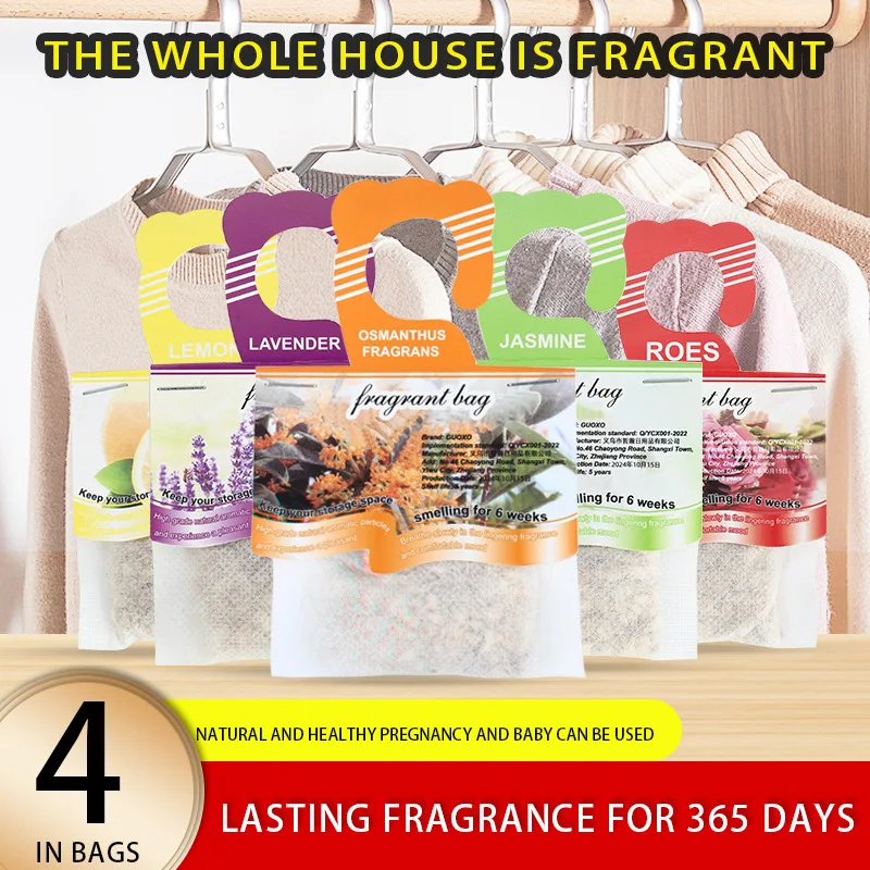 Sachet Wardrobe Fragrant Bag Wardrobe Pillow Long-lasting Fragrance Air Freshening Plant Particle Upholstery Dehumidification