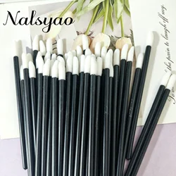 100 Pcs Disposable Lip Lint Free Applicators Lipstick Testers Wands Applicators for Makeup Lip Brushes Makeup Beauty Tool