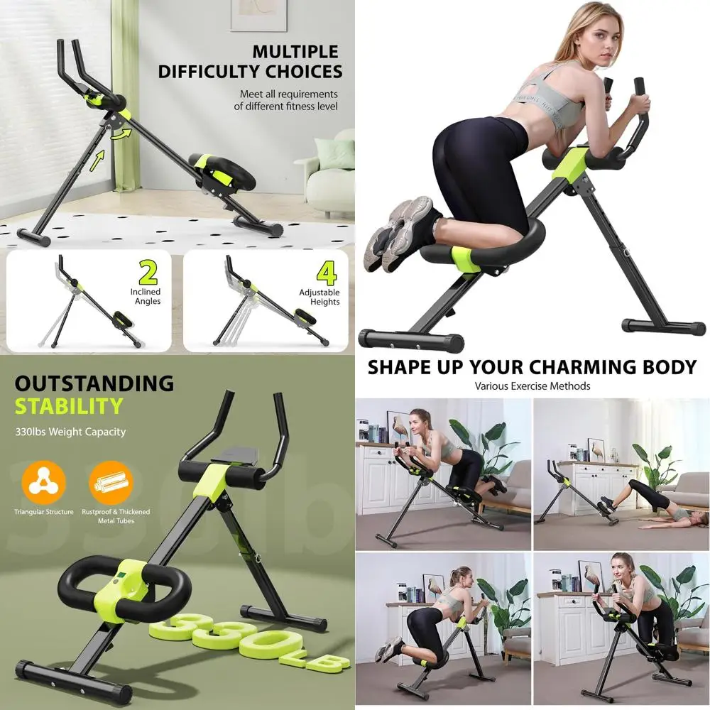 

Ab Workout Equipment, Ab Machine for Home Gym Fitness, Ab Trainer Exercise Equipment for Abdominal Exercise and Strength Trainin