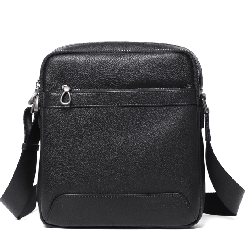 Natural Leather Men\'s Shoulder Bags Men\'s Bag Genuine Leather Black Crossbody Bags for Men Flap Man Messenger Bag Male Bags