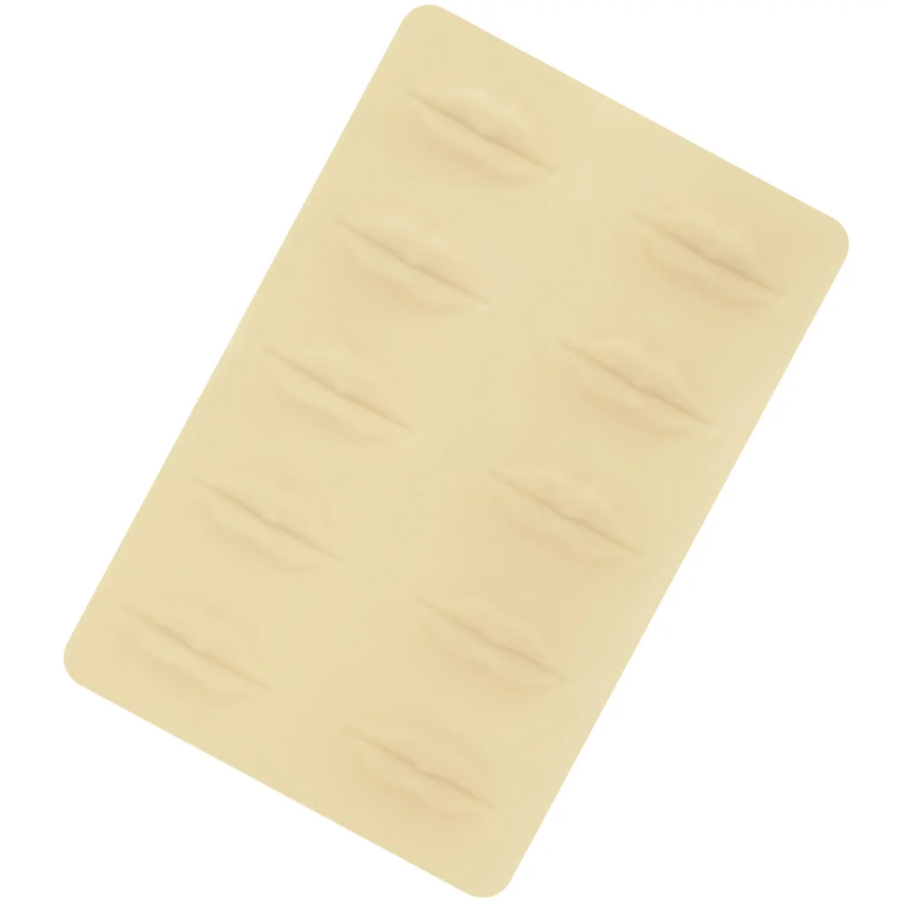 

1pc Silicone Practice Skin For Lip Tattooing Double Sided Fake Skin For Microblading Training Tattoo Practice Supplies