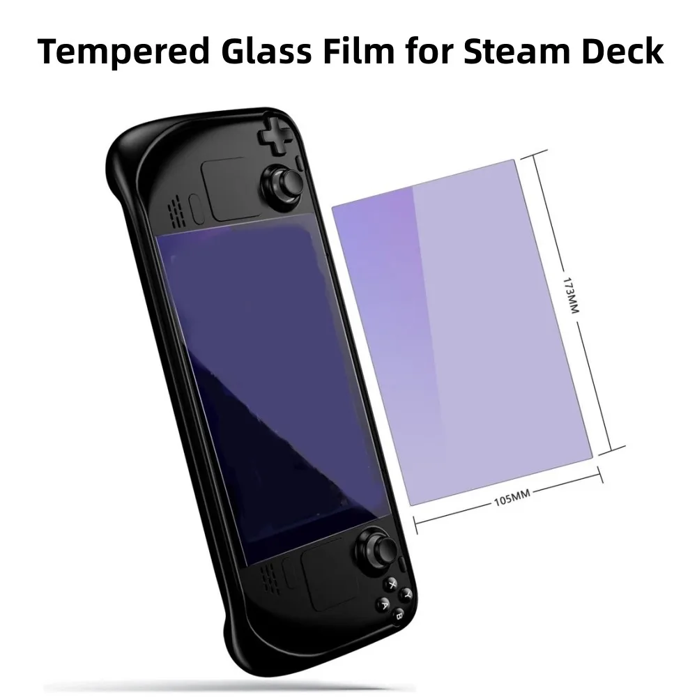 1 Pcs Tempered Glass Film for Steam Deck Anti-Scratch HD Screen Protector Guard Film Game Console Accessories Film