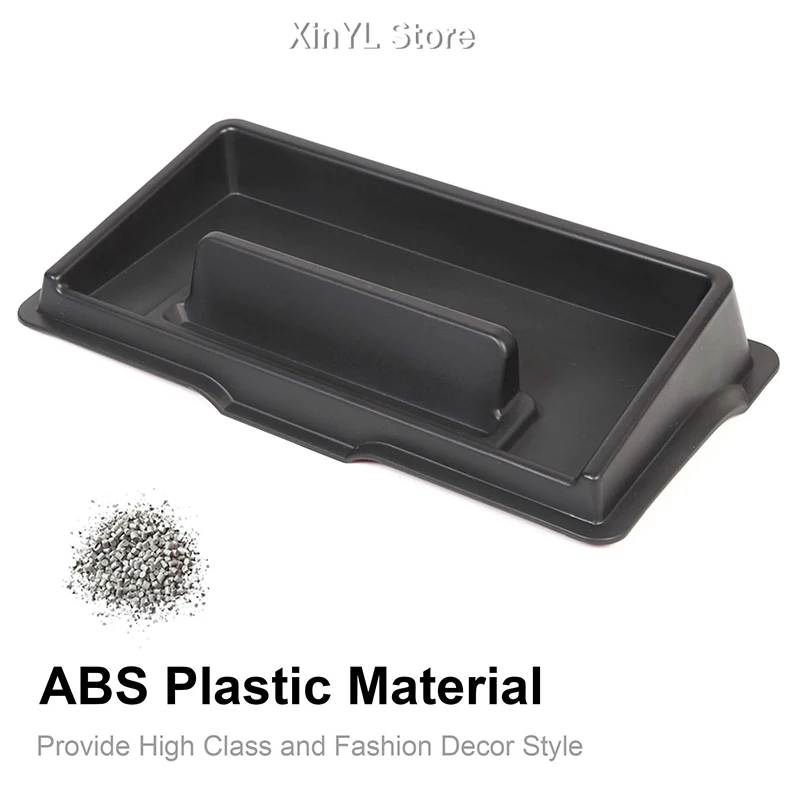 Car ABS Centre Console Mobile Phone Holder Storage Box For For Suzuki Jimny 2019 Up Car Mount Accessories Black