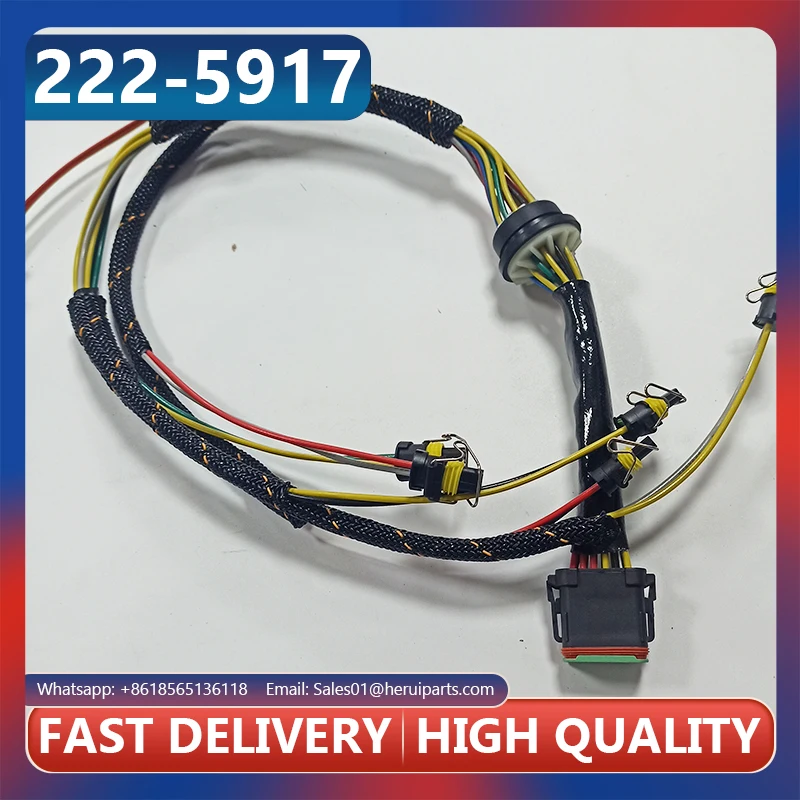 222-5917 2225917 Fuel Injector Wiring Harness C7 Excavator Harness For E325D E329D Trunk Excavator Parts