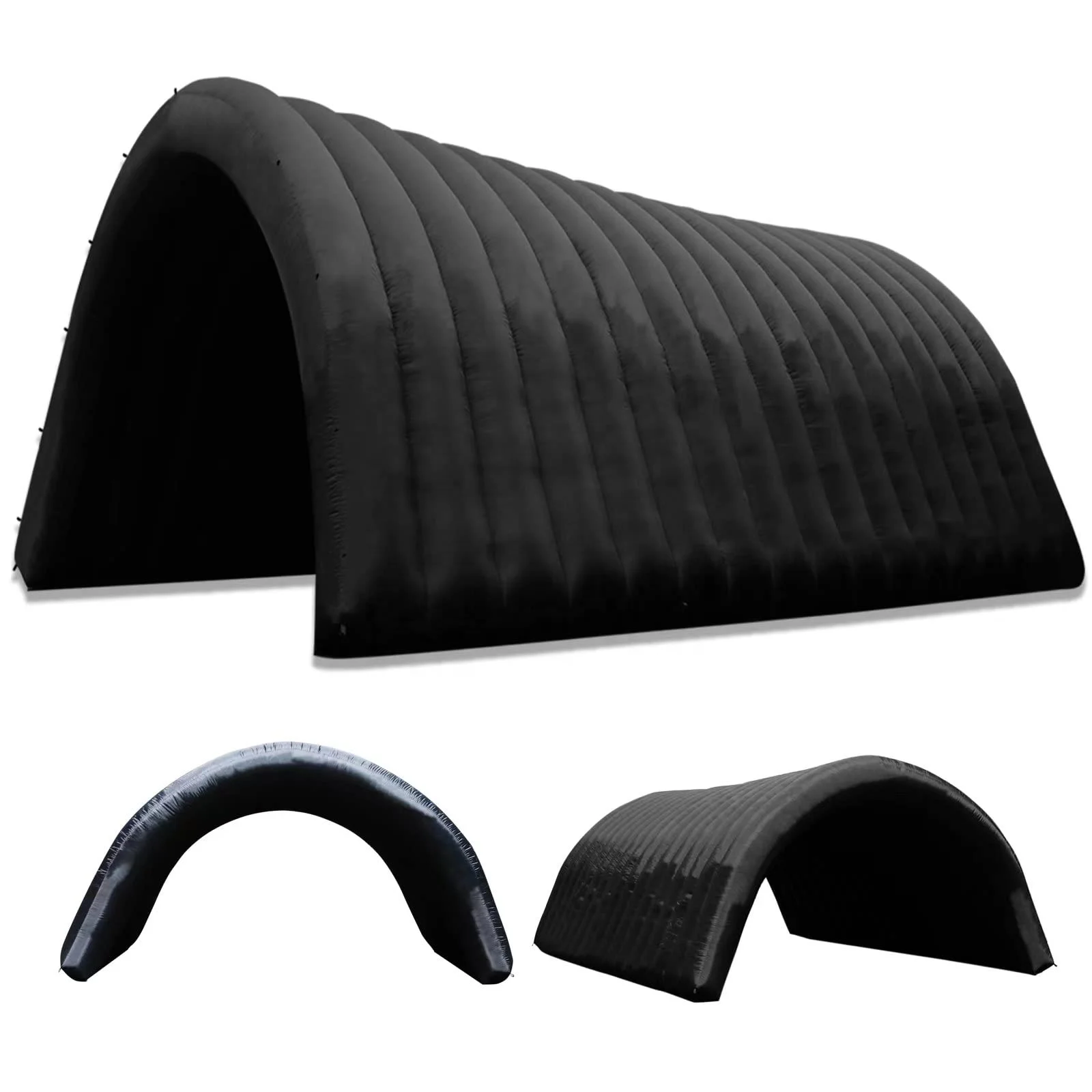 خيمة نفق كبيرة قابلة للنفخ بإضاءة قابلة للتغيير ملونة جديدة لمدخل الحفلات