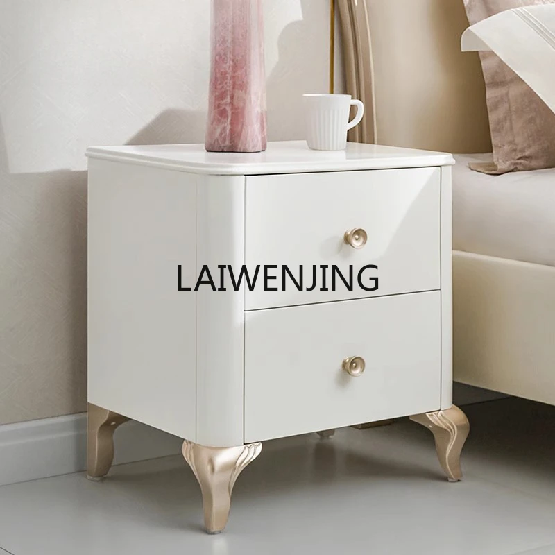 MJY French solid wood light luxury bed cream wind does not disturb each other double bed