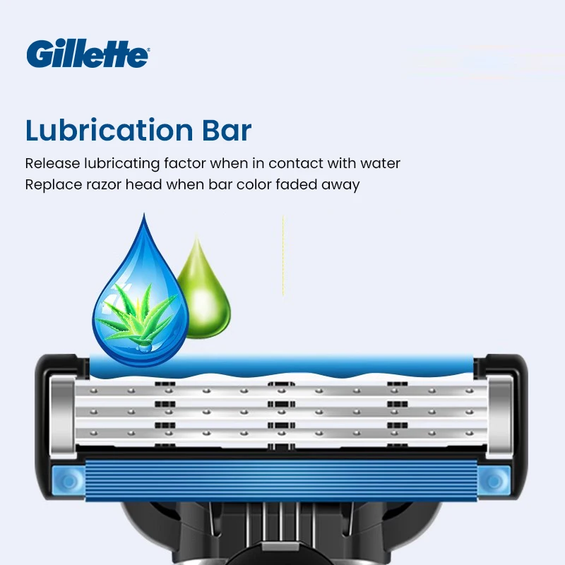 Gillette Mach 3, безопасная ручная бритва, 3-слойное лезвие со смазочной полосой для гладкого бритья