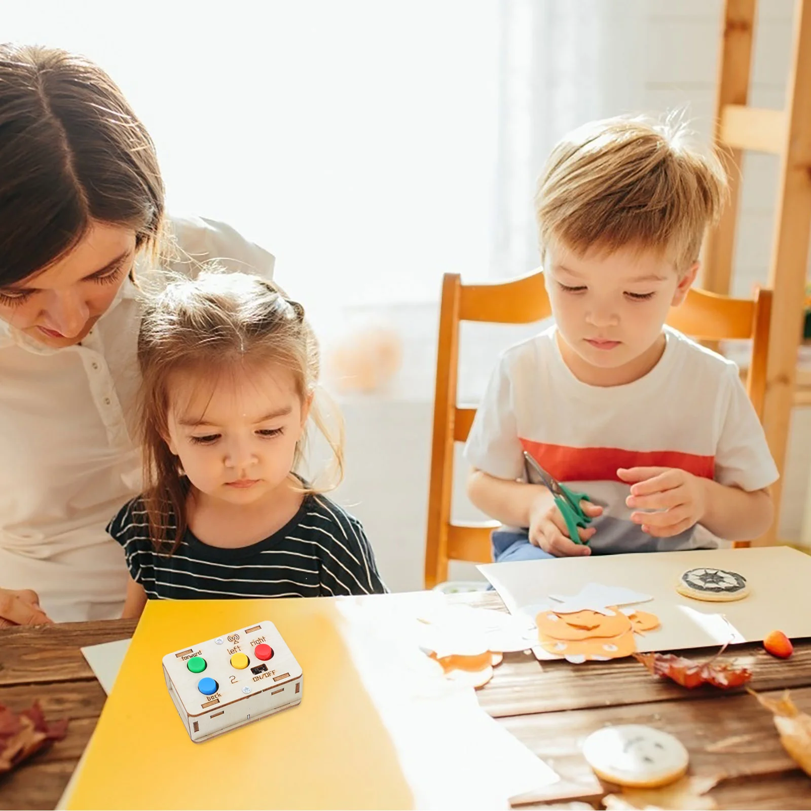 Stem Building 3D Wooden Puzzle Remote Control Educational Science Experiment Kit For Kids Diy Assembly Car Construction Kit Wood