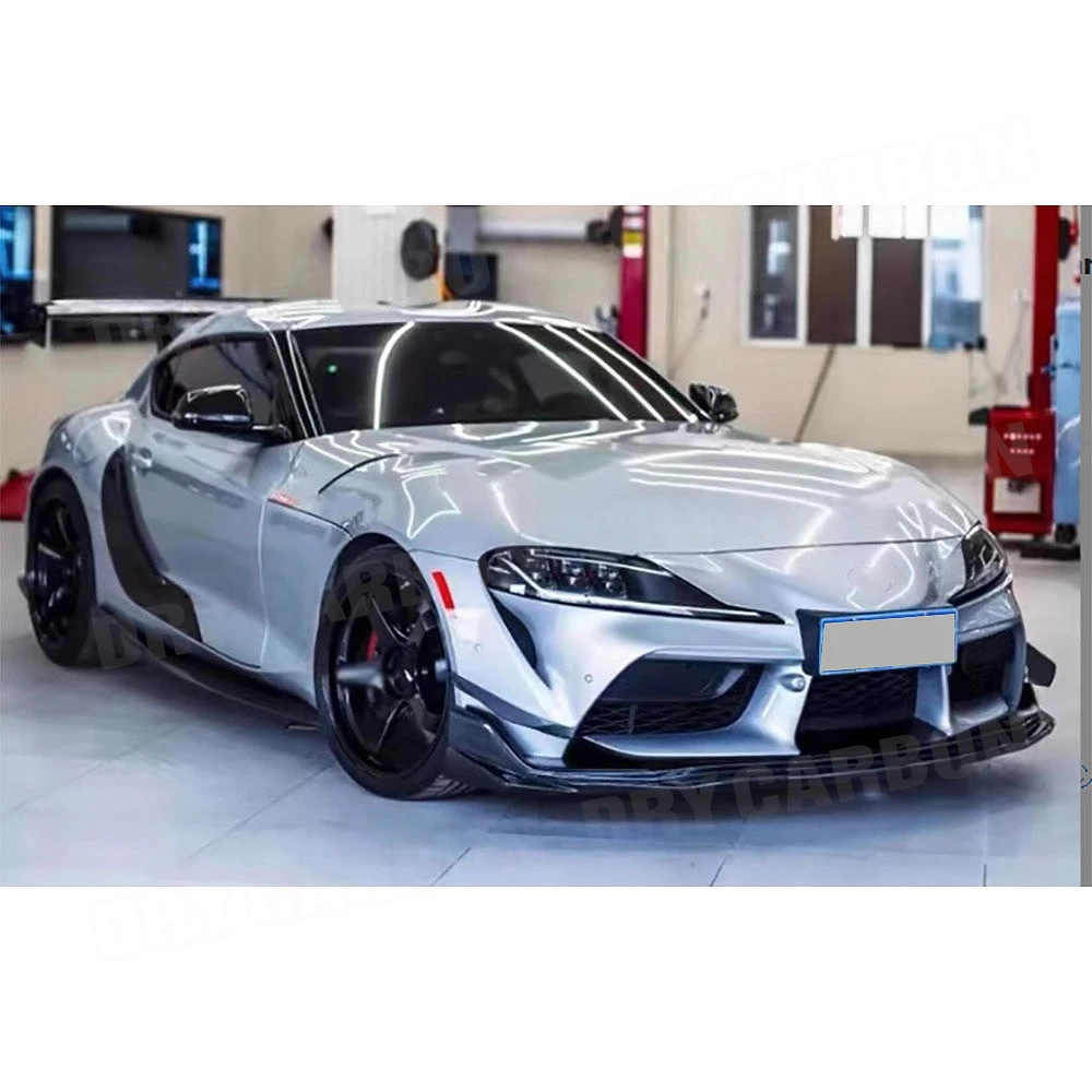 Carbon Fiber Side Skirts Extension for Toyota Supra A90 2019+ Rocker Plate Lip Separator Bumper Side Spoiler Body Kits Trims