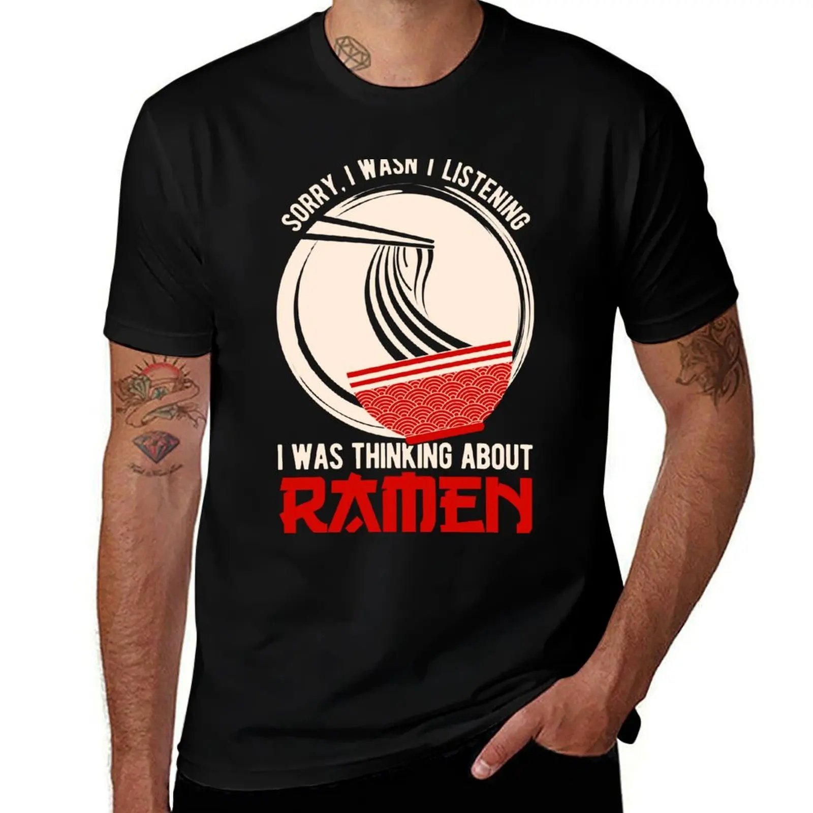 Funny Ramen Lover T-Shirt Basic All Season Solid T-Shirt
