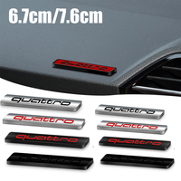 For Audi 1pc 3D ABS Car Quattro Badge Emblem Rear Trunk Decals Sticker A3 A4 A5 A6 B7 Q7 B8 TT RS3 RS4 R8 A8 A7 Q5 Q3 C7 S3 B5